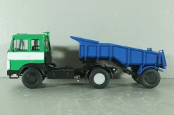 Маз-5432 с п/прицепом самосвалом Маз-5232В зелений/синій,Deagostini + АвтоИстория 1:43