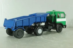 Маз-5432 с п/прицепом самосвалом Маз-5232В зелений/синій,Deagostini + АвтоИстория 1:43