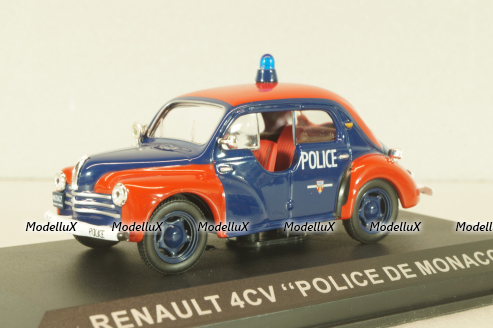 Renault 4CV Police Monaco, red/blue, Altaya 1:43