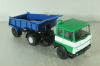 Маз-5432 с п/прицепом самосвалом Маз-5232В зелений/синій,Deagostini + АвтоИстория 1:43