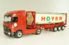 Mercedes-Benz Actros 1846 tractor with semi trailer tankwechsel system "Hoyer", red/white, 564/02, NZG 1:43