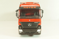 Mercedes-Benz Actros 1846 tractor with semi trailer tankwechsel system "Hoyer", red/white, 564/02, NZG 1:43