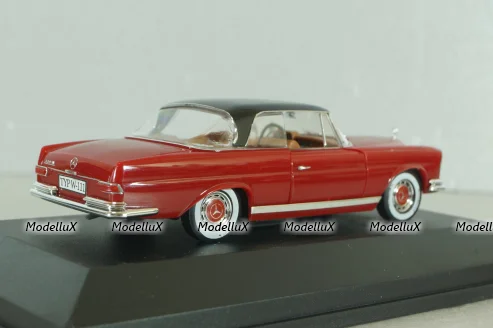 Mercedes-Benz 220 SE Coupe (W111) 1965, white, red/black, 4318, Faller 1:43