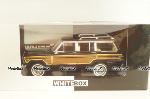 Jeep Grand Wagoneer 1981, black/wood decor, 124260, Whitebox 1:24