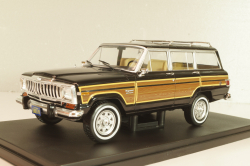 Jeep Grand Wagoneer 1981, black/wood decor, 124260, Whitebox 1:24