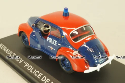 Renault 4CV Police Monaco, red/blue, Altaya 1:43