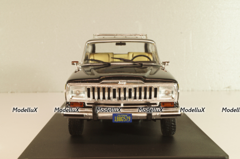 Jeep Grand Wagoneer 1981, black/wood decor, 124260, Whitebox 1:24