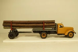 Зил-164 с прицепом 1-ПЗ-5М, лесовоз, оранжевый/серый, TruckTyr 1:43