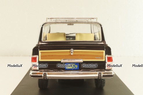 Jeep Grand Wagoneer 1981, black/wood decor, 124260, Whitebox 1:24