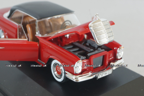 Mercedes-Benz 220 SE Coupe (W111) 1965, white, red/black, 4318, Faller 1:43