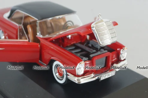 Mercedes-Benz 220 SE Coupe (W111) 1965, white, red/black, 4318, Faller 1:43