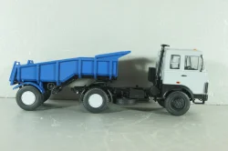 Маз-5432 с п/прицепом самосвалом Маз-5232В сірий/синій, АвтоИстория 1:43