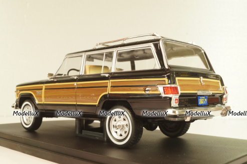 Jeep Grand Wagoneer 1981, black/wood decor, 124260, Whitebox 1:24