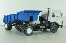 Маз-5432 с п/прицепом самосвалом Маз-5232В сірий/синій, АвтоИстория 1:43