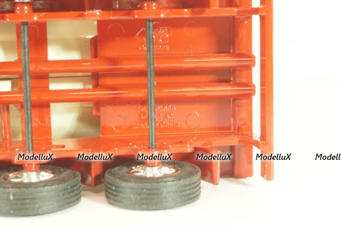 Mercedes-Benz Actros 1846 tractor with semi trailer tankwechsel system "Hoyer", red/white, 564/02, NZG 1:43