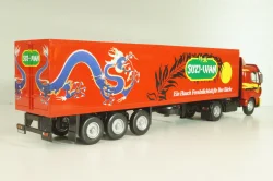 Mercedes-Benz 1844 tractor with semi-trailer "Suzi-Wan" 1991, red, Semi-remorques D'exception #63, Altaya 1:43