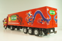 Mercedes-Benz 1844 tractor with semi-trailer "Suzi-Wan" 1991, red, Semi-remorques D'exception #63, Altaya 1:43