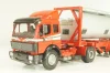 Mercedes-Benz 1748 S  tractor with semi trailer tankwechsel system, red/silver, 317/2, NZG 1:43