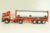 Mercedes-Benz 1748 S  tractor with semi trailer tankwechsel system, red/silver, 317/2, NZG 1:43