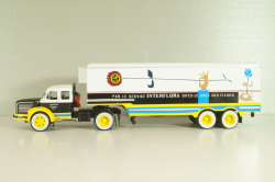 Berliet TLM 10 R tractor with semi-trailer "Interflora" 1953, white/yellow/blue, Semi-remorques D'exception #5, Altaya 1:43