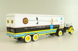 Berliet TLM 10 R tractor with semi-trailer "Interflora" 1953, white/yellow/blue, Semi-remorques D'exception #5, Altaya 1:43
