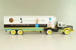 Berliet TLM 10 R tractor with semi-trailer "Interflora" 1953, white/yellow/blue, Semi-remorques D'exception #5, Altaya 1:43