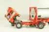 Mercedes-Benz 1748 S  tractor with semi trailer tankwechsel system, red/silver, 317/2, NZG 1:43