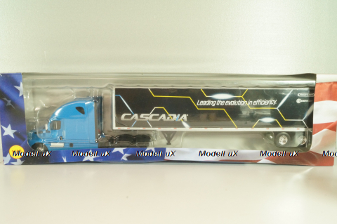 Freightliner Cascadia tractor with semi-trailer "Cascadia" 2016,  blue/black, American Truck, Altaya 1:43 #50