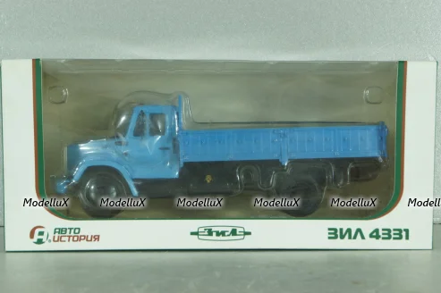 Зил-4331 бортовой, синий, АвтоИстория (конверсия) 1:43