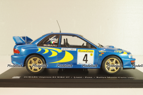 Subaru Impreza S3 WRC #4 Rally Monte Carlo 1997, Liatti/Pons, WRC Collection, Hachette 1:24