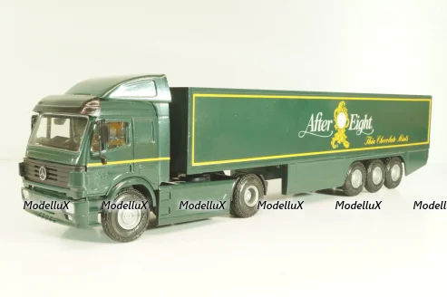 Mercedes-Benz SK 1850 LS tractor with semi-trailer tank "After Eight" 1994, green, 313,  NZG 1:43