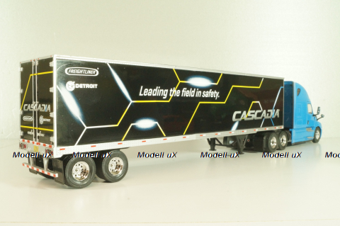 Freightliner Cascadia tractor with semi-trailer "Cascadia" 2016,  blue/black, American Truck, Altaya 1:43 #50