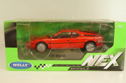 BMW M1 street 1978, red, 24098RD2, Welly 1:24