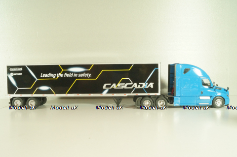 Freightliner Cascadia tractor with semi-trailer "Cascadia" 2016,  blue/black, American Truck, Altaya 1:43 #50