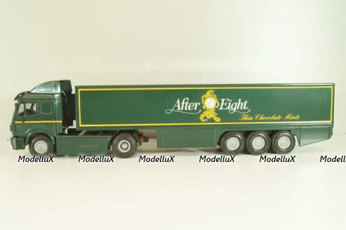 Mercedes-Benz SK 1850 LS tractor with semi-trailer tank "After Eight" 1994, green, 313,  NZG 1:43