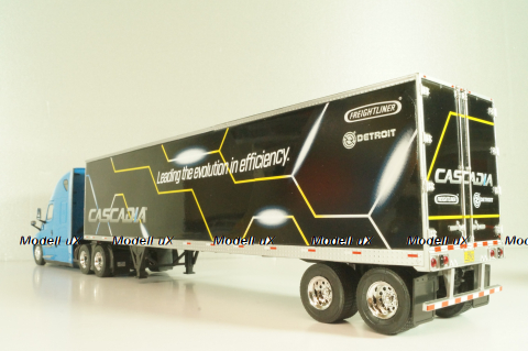 Freightliner Cascadia tractor with semi-trailer "Cascadia" 2016,  blue/black, American Truck, Altaya 1:43 #50