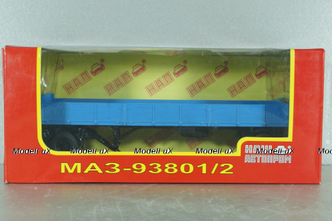 Маз-93801/2 п/прицеп с подкатной осью 1977, синий, Н852, Наш Автопром (конверсия) 1:43
