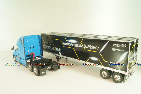 Freightliner Cascadia tractor with semi-trailer "Cascadia" 2016,  blue/black, American Truck, Altaya 1:43 #50