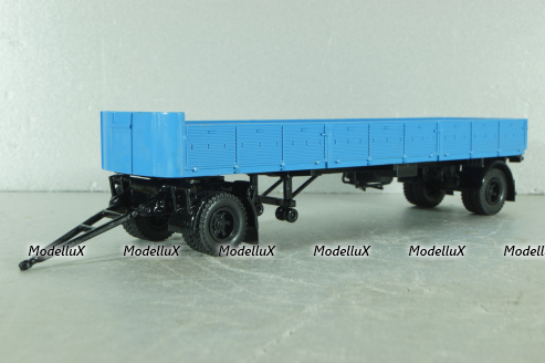 Маз-93801/2 п/прицеп с подкатной осью 1977, синий, Н852, Наш Автопром (конверсия) 1:43