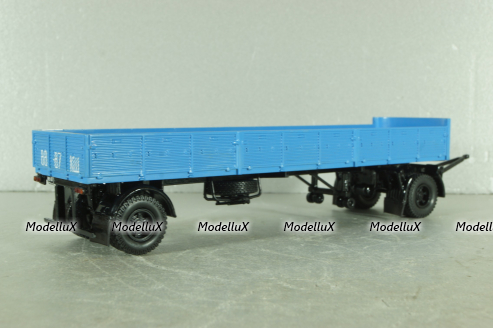 Маз-93801/2 п/прицеп с подкатной осью 1977, синий, Н852, Наш Автопром (конверсия) 1:43