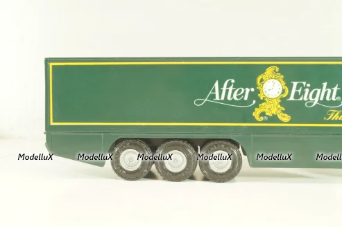 Mercedes-Benz SK 1850 LS tractor with semi-trailer tank "After Eight" 1994, green, 313,  NZG 1:43