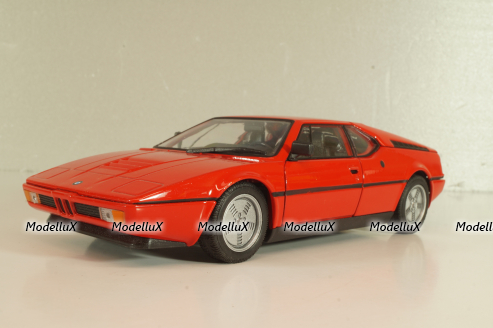 BMW M1 street 1978, red, 24098RD2, Welly 1:24
