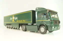 Mercedes-Benz SK 1850 LS tractor with semi-trailer tank "After Eight" 1994, green, 313,  NZG 1:43