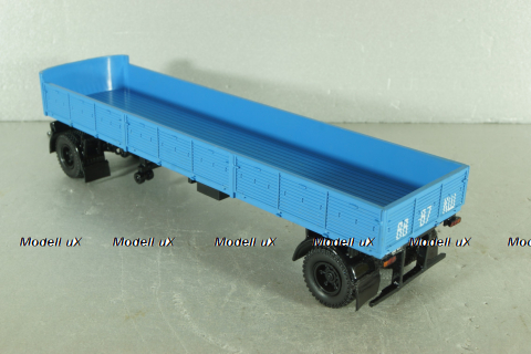 Маз-93801/2 п/прицеп с подкатной осью 1977, синий, Н852, Наш Автопром (конверсия) 1:43