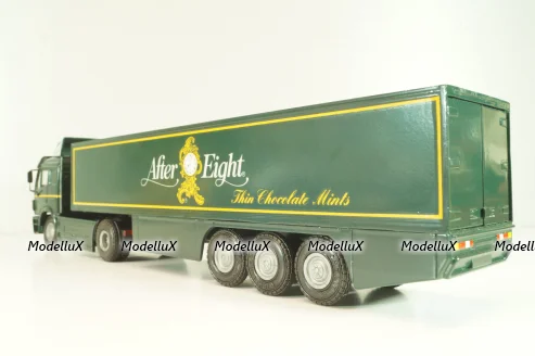Mercedes-Benz SK 1850 LS tractor with semi-trailer tank "After Eight" 1994, green, 313,  NZG 1:43