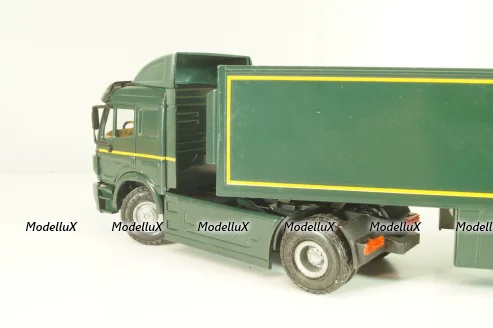 Mercedes-Benz SK 1850 LS tractor with semi-trailer tank "After Eight" 1994, green, 313,  NZG 1:43