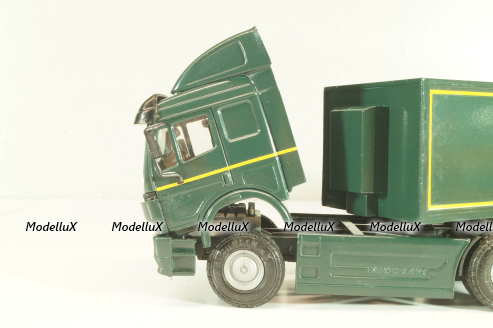 Mercedes-Benz SK 1850 LS tractor with semi-trailer tank "After Eight" 1994, green, 313,  NZG 1:43