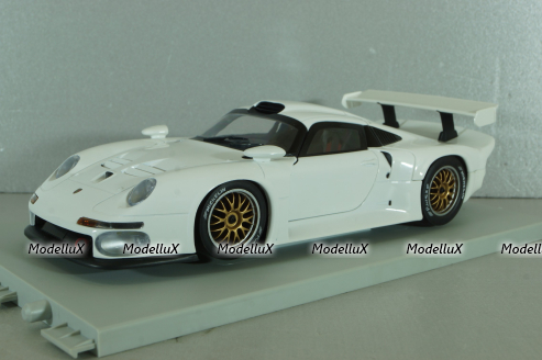 Porsche 911 GT 1 1996, white, 180966600, UT Models 1:18