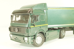 Mercedes-Benz SK 1850 LS tractor with semi-trailer tank "After Eight" 1994, green, 313,  NZG 1:43