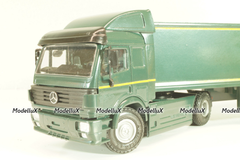 Mercedes-Benz SK 1850 LS tractor with semi-trailer tank "After Eight" 1994, green, 313,  NZG 1:43
